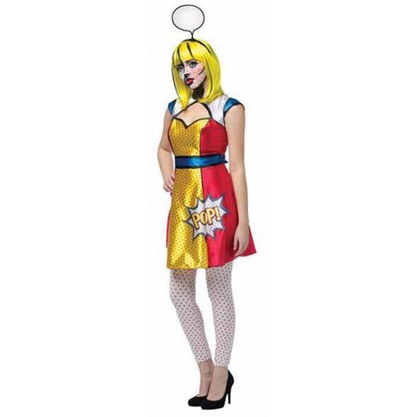 Pop Art Girl Costume - Make It Up Costumes 