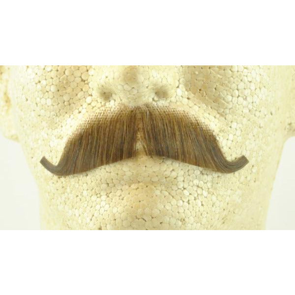Fake European Mustache - 100% Human Hair - Make It Up Costumes 