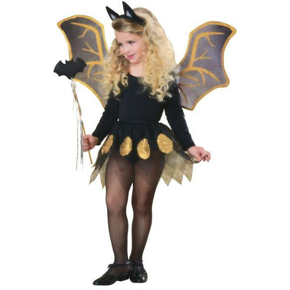 Glittery Bat Costume Accessory Kit - Make It Up Costumes 