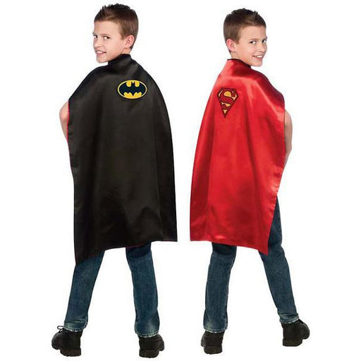 Batman and Superman Cape for Kids - Reversible - Make It Up Costumes 