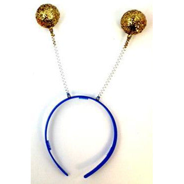 Bee/Martian Antenna Headband in gold or silver - Make It Up Costumes 
