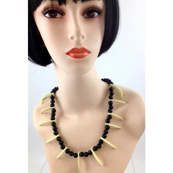 Witch Doctor/Voodoo Fang Necklace - Make It Up Costumes 