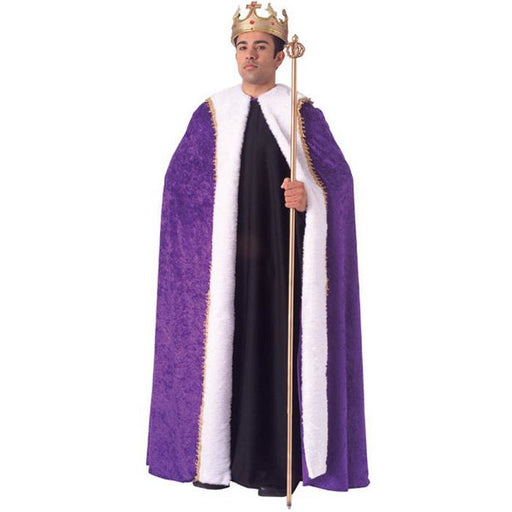 Velvet King Costume Robe - Purple - Make It Up Costumes 
