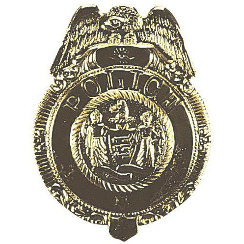 Gold Police Badge - Make It Up Costumes 