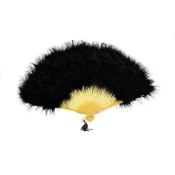 Marabou Feather Hand Fans - Make It Up Costumes 