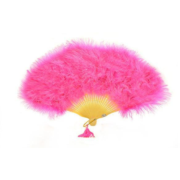 Marabou Feather Hand Fans - Make It Up Costumes 