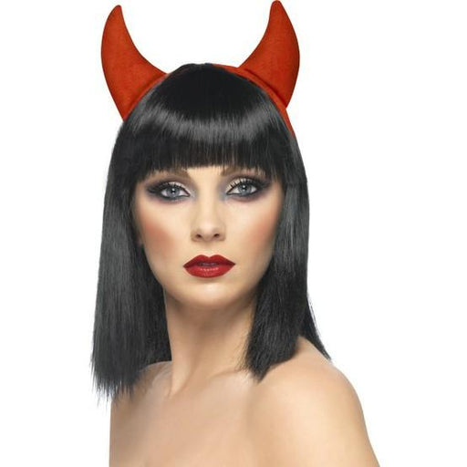 Red Devil Horns Headband - Make It Up Costumes 