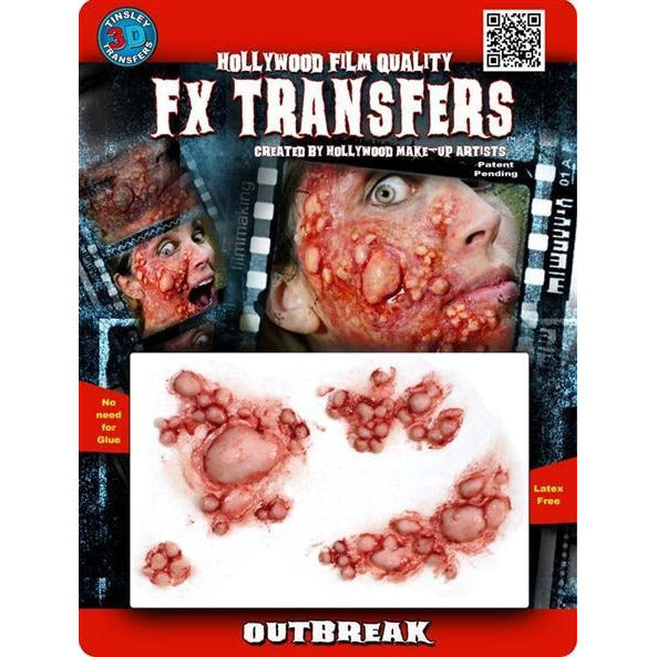 FX Transfers Fake Blisters - Outbreak - Make It Up Costumes 