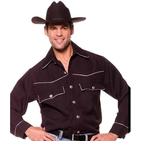 Men's Cowboy Costume Shirt - Make It Up Costumes 