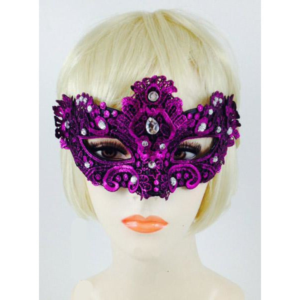 Vennia Eye Mask with Jewels - Make It Up Costumes 