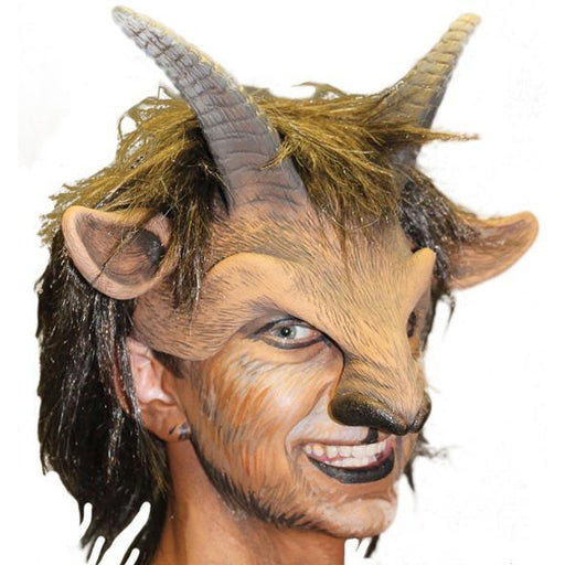 Latex Goat Head Mask - Make It Up Costumes 
