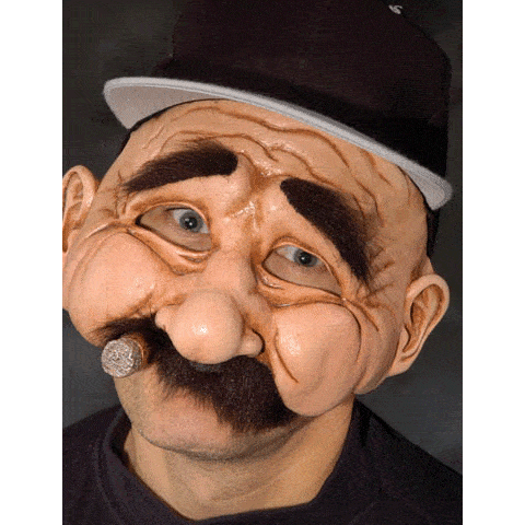 Stanley the Man Latex Character Mask - Make It Up Costumes 